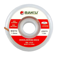Очиститель припоя BAKU BK-1515 (красная этикетка, 1.5 mm x 0.75 m)