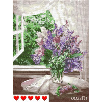 Картина за номерами (малювання по цифрам, живопис) 0022П1 (Бузок)