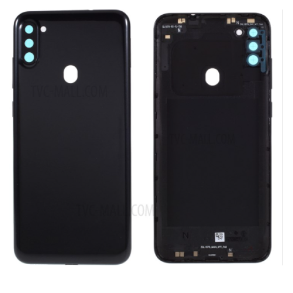 Задняя панель корпуса (крышка) для Samsung A11 2020 | A115 (Черная) Оригинал Китай