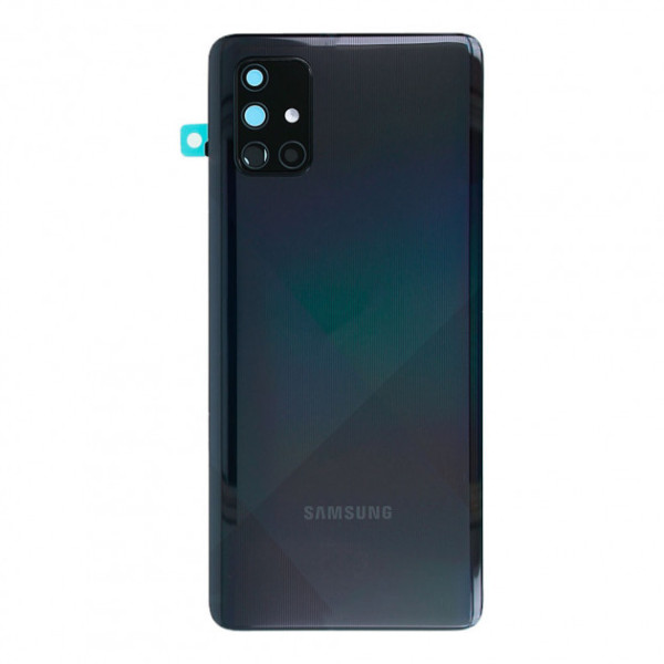 Задняя панель корпуса (крышка) для Samsung A71 2020 | A715 (Черная) Оригинал Китай