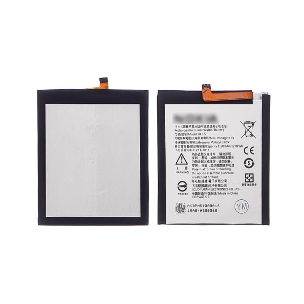 Аккумулятор (АКБ) HE322 для Nokia 1 Dual Sim (3.85V 3120mAh) AAAA