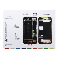 Магнітний мат MECHANIC iP8 для розкладки гвинтів і запчастин при розбиранні iPhone 8