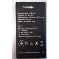 Акумулятор АКБ (Батарея) для Sigma X-style 36 Point (2500mAh 3.7 V) Оригінал