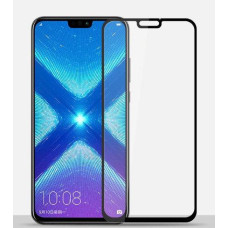 Стекло защитное для Huawei Honor 8X (0,3мм, 5D, черное) Full Glue