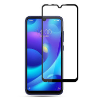 Стекло защитное для Xiaomi Redmi Note 7 | Redmi Note 7 Pro (0,3мм, 5D, черное) Full Glue