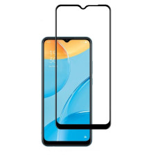 Стекло защитное для Oppo A15 | A15s (0,3мм, 5D, черное) Full Glue