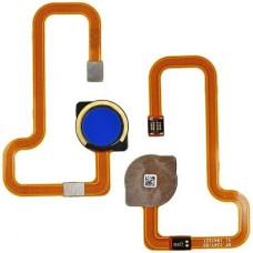 Шлейф (flat cable) для Xiaomi Redmi Note 8t со сканером отпечатка пальца (Синий)