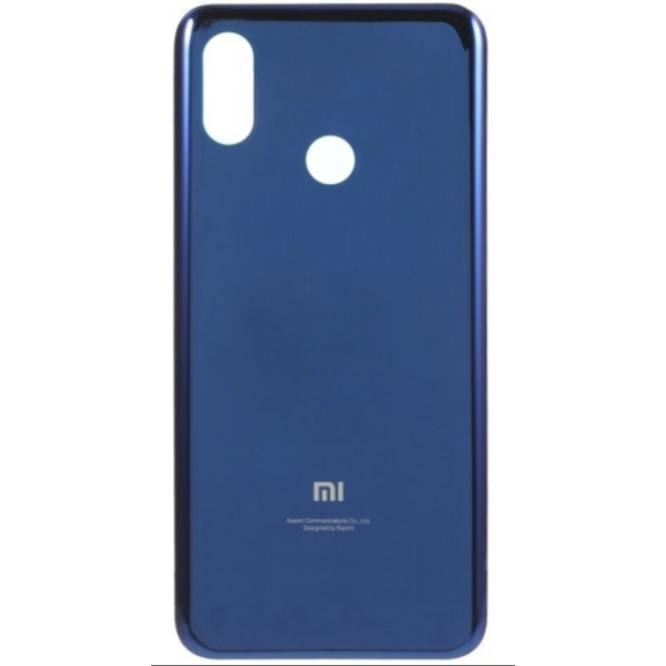 Задняя панель корпуса (Крышка) для Xiaomi Mi8 (Синяя)