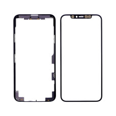 Стекло экрана для Apple iPhone 11 Pro с OCA пленкой HC в рамке (Черное) Оригинал Китай