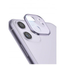 Скло камери для Apple iPhone 11 (Full Glue, 2.5D) Фіолетове