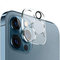 Скло камери для Apple iPhone 12 (Full Glue, 2.5D) Прозоре
