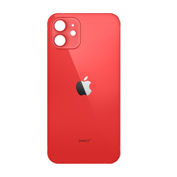 Заднє скло корпуса для Apple iPhone 12 mini з склом камери (Червоне)