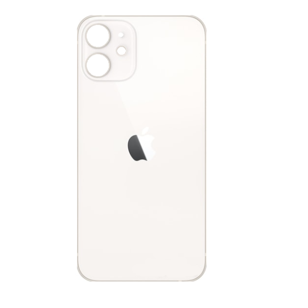 Заднє скло корпуса для Apple iPhone 12 mini з склом камери (Біле)