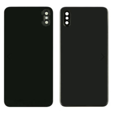 Заднее стекло корпуса для Apple iPhone XS Max со стеклом камеры HC (Серое)