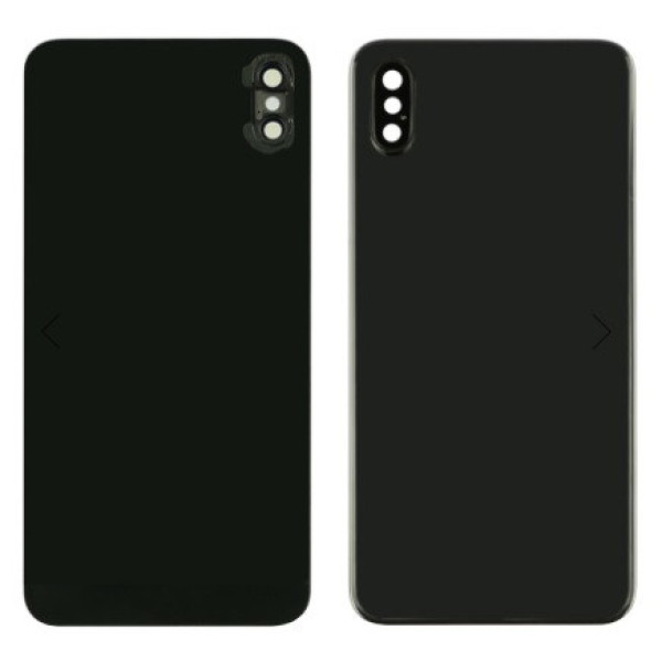 Заднє скло корпуса для Apple iPhone XS Max з склом камери HC (Сіре)