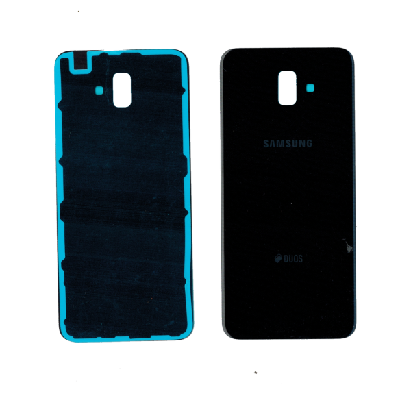 Задня панель корпусу (кришка) для Samsung J6 Plus 2018 | J610 (Чорна) Оригінал Китай