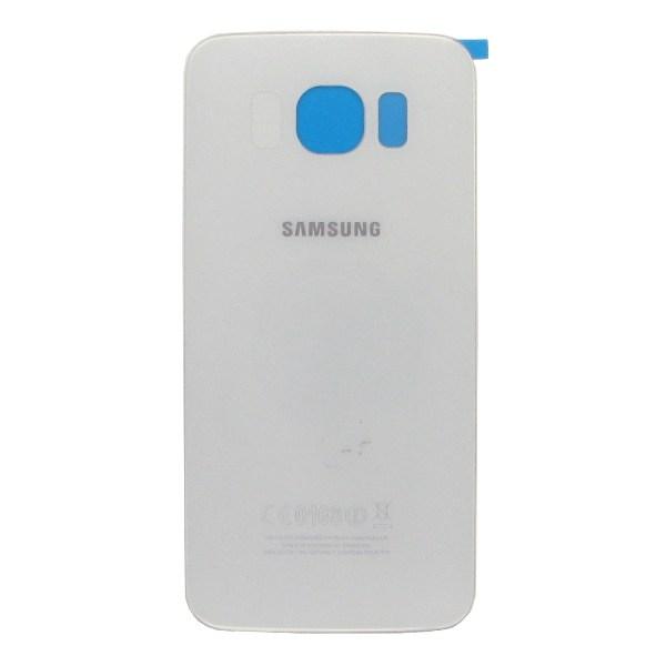 Задняя панель корпуса (крышка) для Samsung G920F Galaxy S6 (Белая) Оригинал Китай