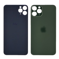 Заднє скло корпуса для Apple iPhone 11 Pro з склом камери (Темно - Зелене)