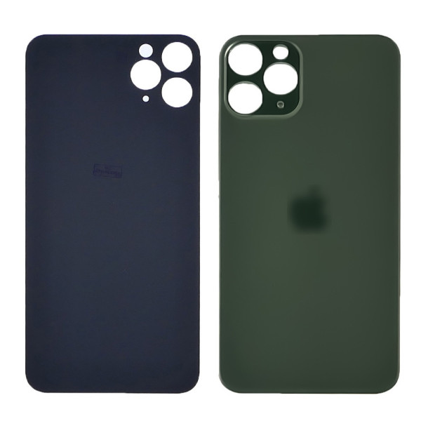 Заднє скло корпуса для Apple iPhone 11 Pro з склом камери (Темно - Зелене)
