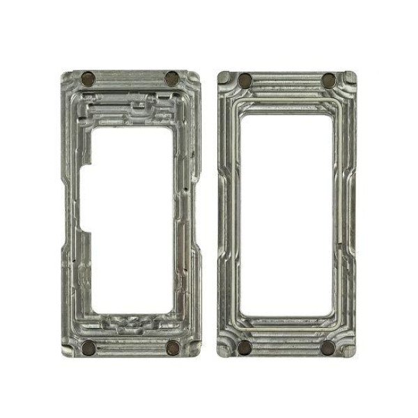 Двоскладова форма для Apple iPhone 12 Pro Max магнітна, металева, для склеювання рамок з дисплеями