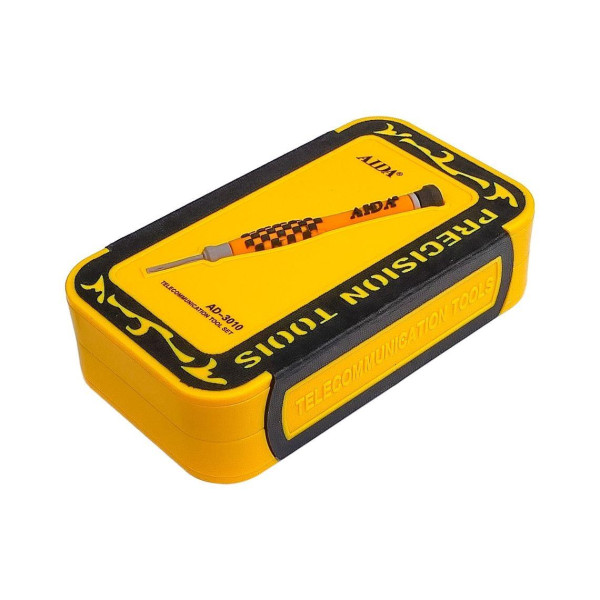 Набор инструментов AIDA AD-3010 (отвёртки: Y0.6, -2.0, +1.2,*0.8,*1.2, 4 двухсторонних лопатки, пинцет прямой)
