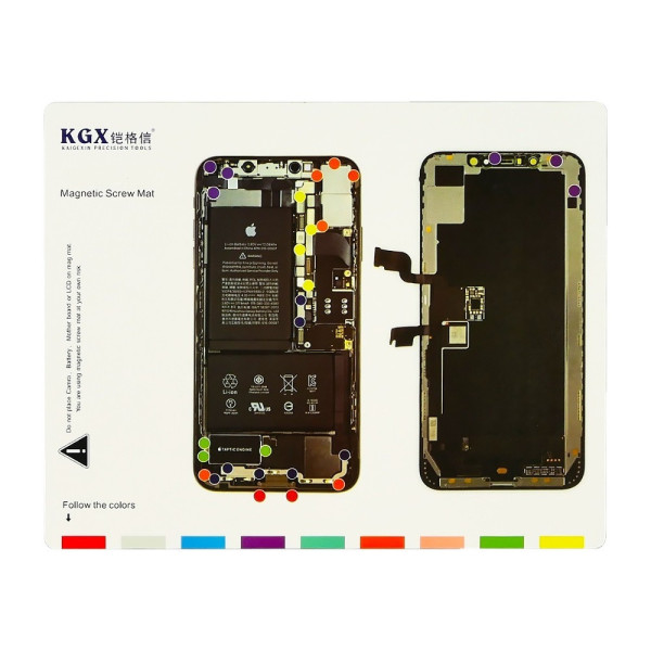 Магнітний мат MECHANIC iP11 Pro для розкладки гвинтів і запчастин при розбиранні  iPhone 11 Pro