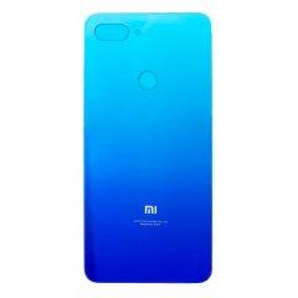 Задняя панель корпуса (Крышка) для Xiaomi Mi8 Lite (Голубая) Оригинал Китай