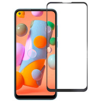 Скло захисне для Samsung A115 | A11 (2020) (0,3мм, 5D, чорне) Full Glue