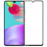 Скло захисне для Samsung A415 | A41 (2020) (0,3мм, 5D, чорне) Full Glue
