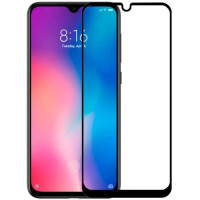 Скло захисне для Xiaomi Mi 9 SE (0,3мм, 5D, чорне) Full Glue