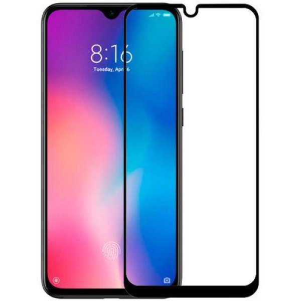 Скло захисне для Xiaomi Mi 9 SE (0,3мм, 5D, чорне) Full Glue