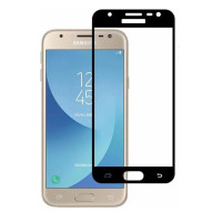 Скло захисне для Samsung J320 | J3 (2016) (0,3мм, 5D, чорне) Full Glue