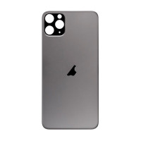 Заднє скло корпусу зі склом камери для Apple iPhone 11 Pro Max (Сірий)