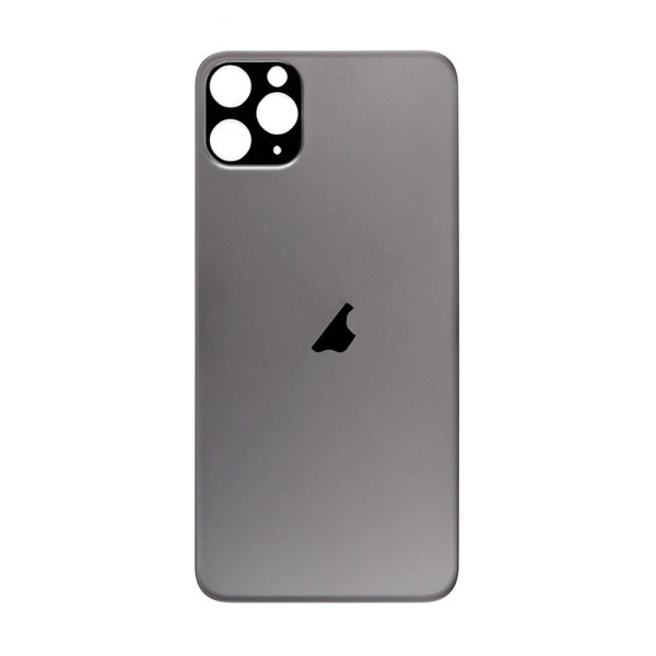 Заднє скло корпусу зі склом камери для Apple iPhone 11 Pro Max (Сірий)
