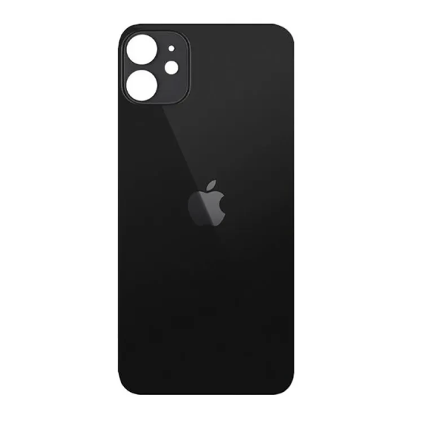 Заднє скло корпусу зі склом камери для Apple iPhone 11 (Чорне)