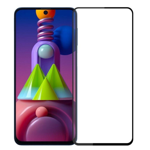 Стекло защитное для Samsung M515 | M51 (2020) (0,3мм, 5D, черное) Full Glue