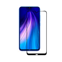 Скло захисне для Xiaomi Redmi Note 8T (0,3мм, 5D, чорне) Full Glue