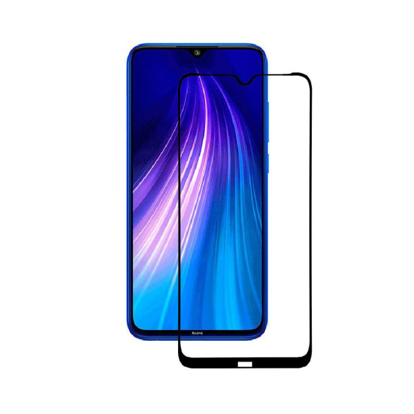 Скло захисне для Xiaomi Redmi Note 8T (0,3мм, 5D, чорне) Full Glue