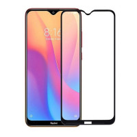 Стекло защитное для Xiaomi Redmi 8 | Redmi 8A (0,3мм, 5D, черное) Full Glue