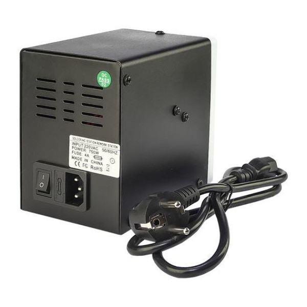 Паяльная станция Aida 8586 с феном и паяльником (нагревательный элемент Hakko, цифровая индикация)