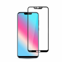Скло захисне для Huawei Honor Play (0,3мм, 5D, чорне) Full Glue
