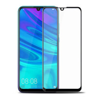 Стекло защитное для Huawei Y6 (2019) (0,3мм, 5D, черное) Full Glue