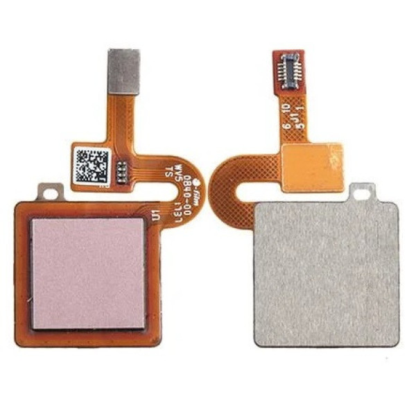 Шлейф (Flat cable) Xiaomi Redmi 5 Plus со сканером отпечатка пальца (Розовый)