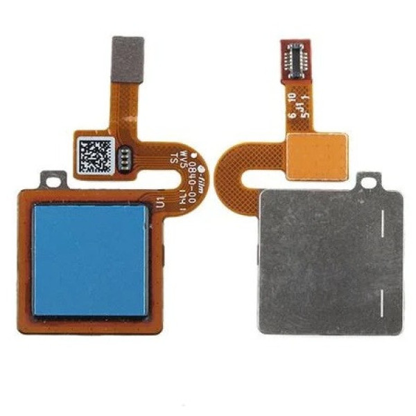 Шлейф (Flat cable) Xiaomi Redmi 5 Plus со сканером отпечатка пальца (Голубой)