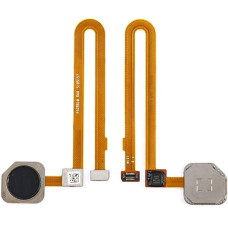 Шлейф (Flat cable) Xiaomi Mi8 со сканером отпечатка пальца (Черный)