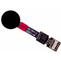 Шлейф (Flat cable) Sony H8314 Xperia XZ2 Compact | H8324 | H8216 зі сканером відбитка пальця (Чорний)