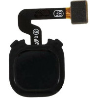 Шлейф (Flat cable) Samsung A920F Galaxy A9 (2018) зі сканером відбитка пальця (Чорний)