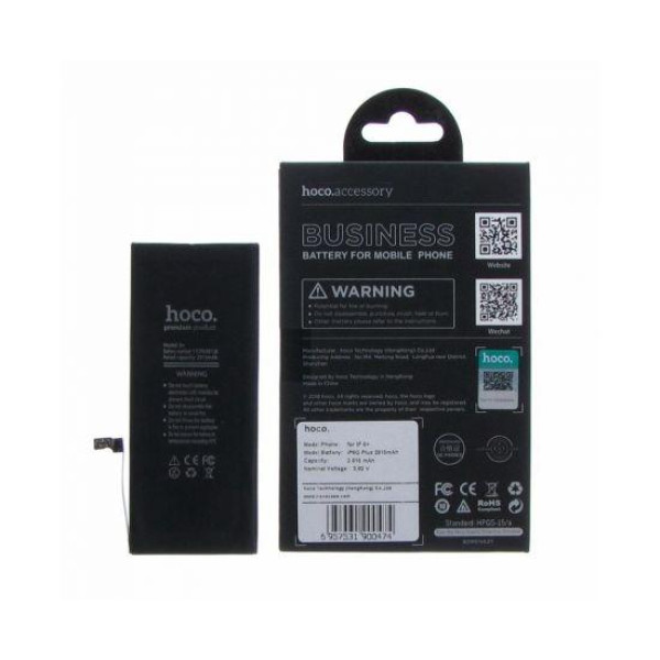 Аккумулятор АКБ Hoco для Apple iPhone 6 Plus (Li-Pol, 3.82V, 2915 mAh) Оригинал