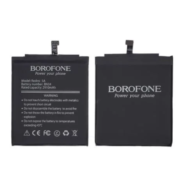 Аккумулятор АКБ Borofone Xiaomi BN34 для Xiaomi Redmi 5A (Li-ion 3.85 V 3000mAh)