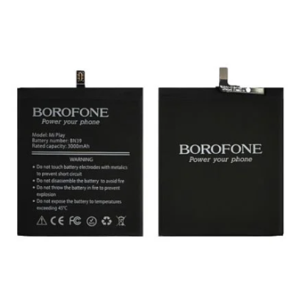Аккумулятор АКБ Borofone Xiaomi BN39 для Xiaomi Mi Play (Li-polymer 3.85 V 3000mAh) Оригинал